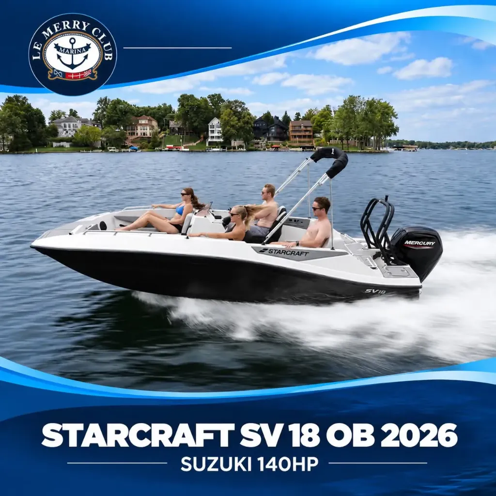 [SVX18 OB gris (STR1054L526) NPKG] Starcraft SVX 18 OB 2026 Suzuki 140HP