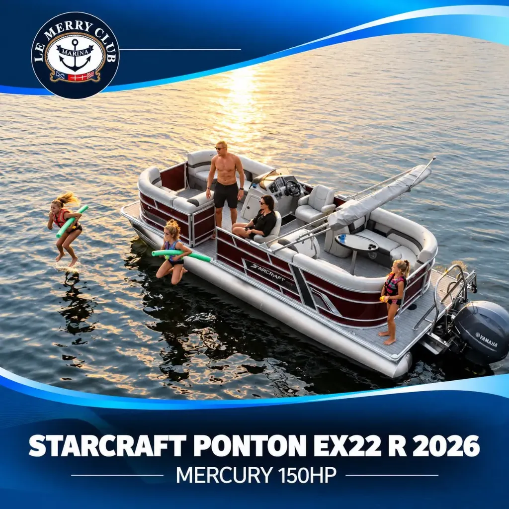 [PEX22R Onyx (STR11152A626) NPKG] Starcraft Ponton EX22 R 2026 Mercury 150HP