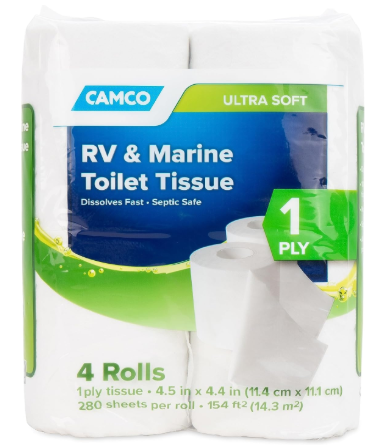 [668-40276] RV & Marine Toilet Tissue 4 Rolls 1 Ply