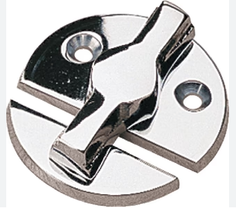 [222360-1] Chrome  Brass Door Stop Button