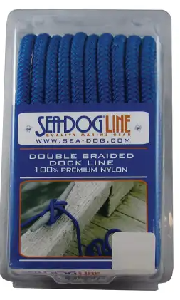 [302112020bl-1] SeaDogLine Double Braided Dock Line 1/2x20 Blue