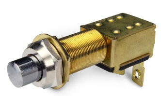 [424-20420] Push Button Brass Switch