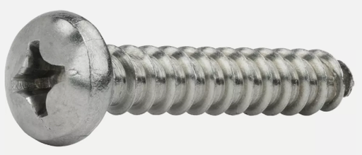 [754-00603] Stainless Steel Self-Tapping Screw Phillips Pan Head 6 x 1