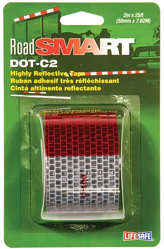 [5700313649] Reflective Tape Red/Silvr 50mmx3.05m