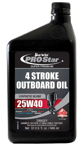 [7124728333] Synthetic Blend 4 Stroke Outboard Oil 25w40 946ml