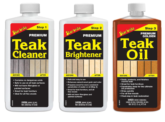 [81216 408-12161] Teak Care Kit 3 473ml/Bottle