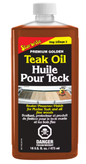 [408-51161  85116] Premium Golden Teak Oil 473ml