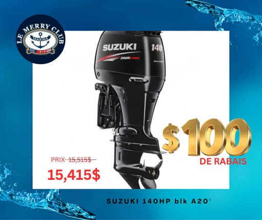 [Su140 (14003F-146253) A20''] Suzuki 140HP blk A20 ( CX 21 R 2025)