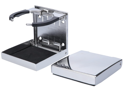 [66498622110] Stainless Steel Folding Drink Holder