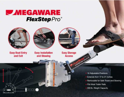 [67205780011] Flexstep Pro Adjustable Boat Trailer Step
