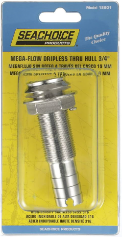 [50-18601] Thru Hull Mega Dripless 3/4''