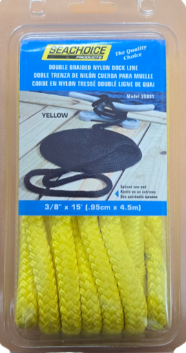 [50-39891] Seachoice Double Braided Nylon 3/8x15 Jau