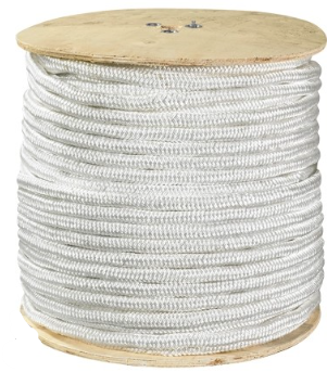 [50-47000] White DBL Braid 3/8 White
