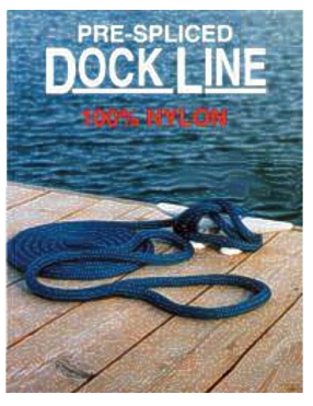 [77147354725] Pre-Spliced Dock Line 1/2x30(17)