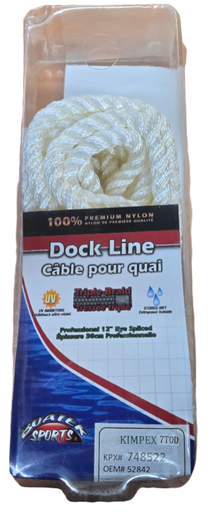 [77942304817] Dock Line 1/2''X30