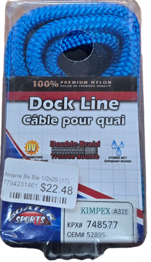 [748577] Boater Sports Dock Line  Blue 1/2x25 (17)