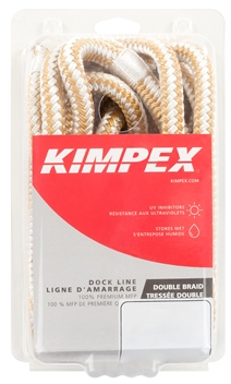 [77942314632] Kimpex Dock Line Double Braid 3/8 x 20