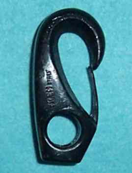 [m912 9965] Black Nylon Hook 5/32" Shock Cord
