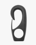 [m913 9966] Black Nylon Hook 1/4" Shock Cord