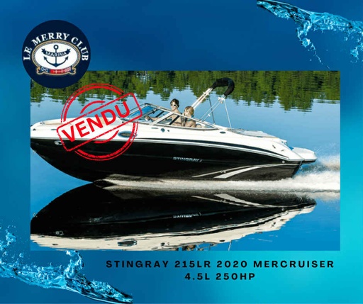[STIDEMO215LR bk/zeb/bk (PNYUSJHEG020)] 215LR Stingray 2020 Mercruiser 4.5L 250HP B3