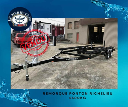[Rem Ponton Richelieu 9196 (2J9BA8122NB049196)] Remorque Ponton Richelieu 1590Kg 1E