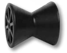 [404-86400] Trailer Rollers 4in Black