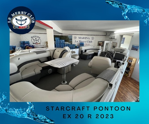 [PEX20R White (STR82905A323) PKG] Starcraft Ponton EX20R 2023 Mercury 90HP 