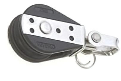 [VE3 11-63] Viadana Single Block w/Swivel BB 5/16" Line