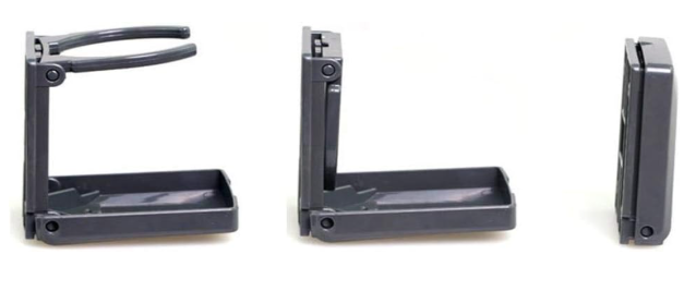 [11674] Black Folding Cup Holder W/ An Adjust