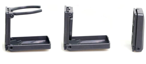 [11674] Black Folding Cup Holder W/ An Adjust