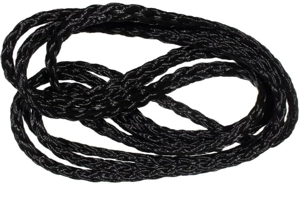[126522] Hollow Braid-Black 1/2''