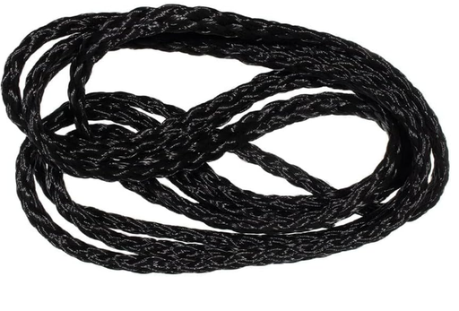 [126522] Hollow Braid-Black 1/2''