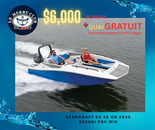 [PLX16F Std (PSTR85774D323) NPKG] Starcraft Ponton LX16F 2023 Suzuki 40HP 
