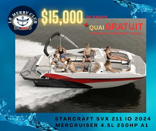 [STA211 IO rd/gre/bk (STR87576F324)] SVX 210 IO Merc. 4.5L 250Hp (copie)