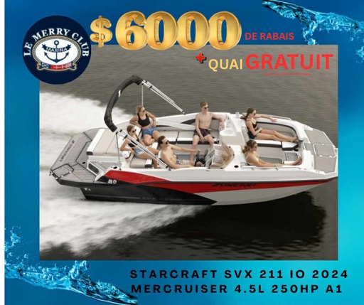 [STA211 IO rd/gre/bk (STR87576F324)] SVX 210 IO Merc. 4.5L 250Hp (copie)