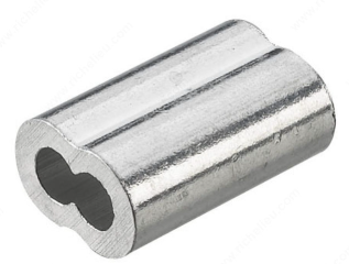 [72107] Oval Sleeve Aluminum 3/16