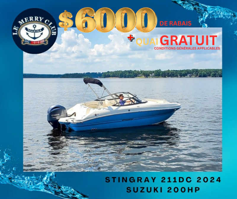 [STI211DC syb/wh-br/bk (PNYUS300I324) PKG] 211DC Stingray 2024 Suzuki 200HP