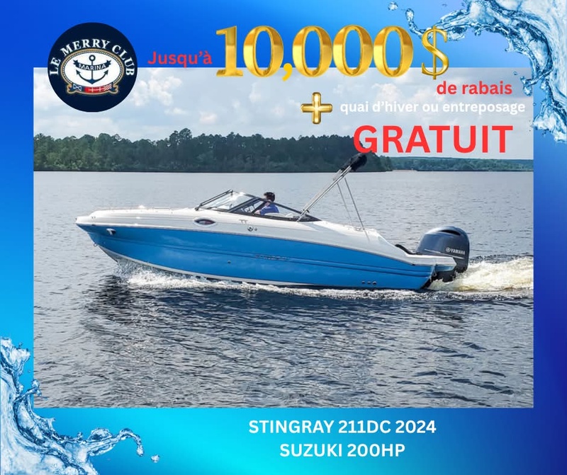 [STI211DC syb/wh-br/bk (PNYUS300I324) PKG] 211DC Stingray 2024 Suzuki 200HP