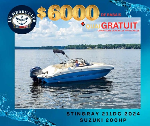 [STI211DC syb/wh-br/bk (PNYUS300I324) PKG] 211DC Stingray 2024 Suzuki 200HP