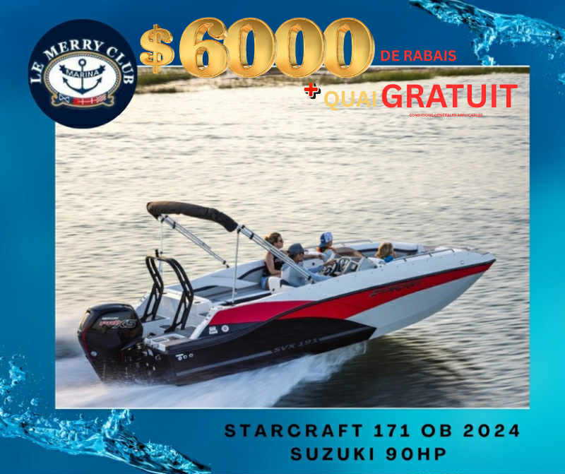 [SVX171 OB blu/cgn/bk (STR90921J324) NPKG] Starcraft SVX 171 OB 2024 Suzuki 90HP 