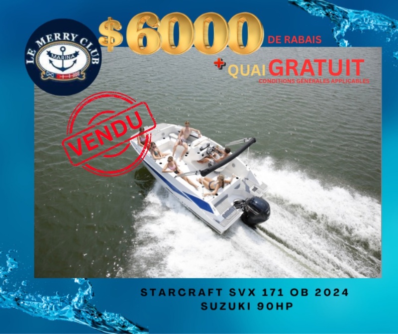 [SVX171 OB blu/cgn/bk (STR90921J324) NPKG] Starcraft SVX 171 OB 2024 Suzuki 90HP 