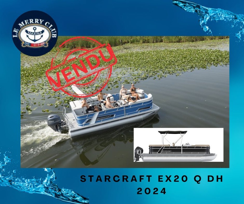[PEX20QDH Onyx (STR92521A424) NPKG] Starcraft Ponton EX20QDH 2024 Mercury Pre rig
