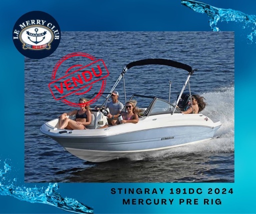 [STI191DC st/wh-br/bk (PNYUS36KA424) NPKG] 191DC Stingray 2024 Mercury 115Hp EXLPT CT 4S