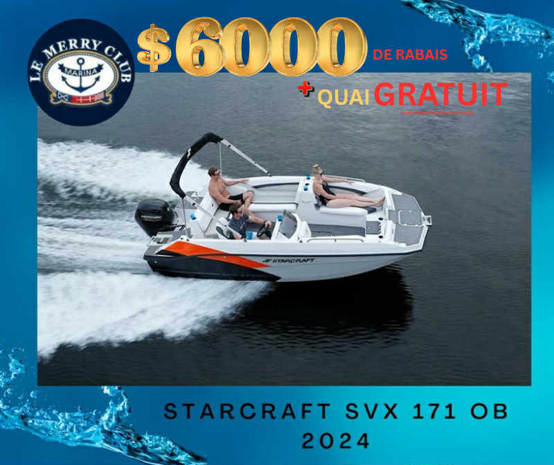 [SVX171OB rge/gre/bk (STR92824A24) NPKG] Starcraft SVX 171 OB 2024 Suzuki 90HP  (copie)