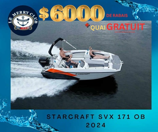 [SVX171OB rge/gre/bk (STR92824A24) NPKG] Starcraft SVX 171 OB 2024 Suzuki 90HP  (copie)