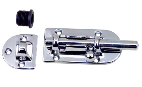 [947DP2CHR] Chrome Barrel Bolt 4''