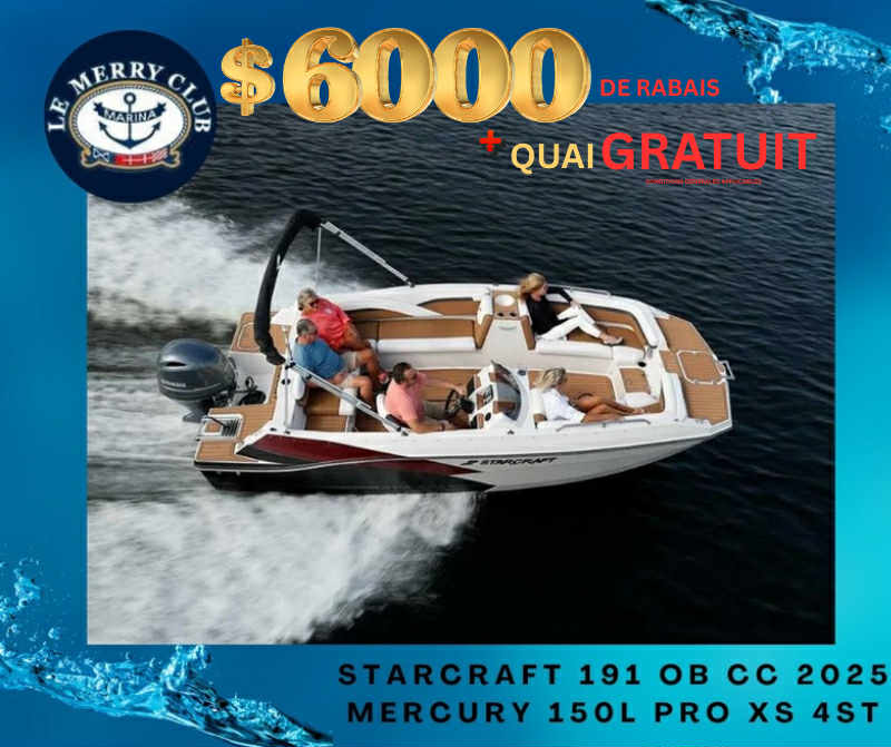 [SVX191 OB CC (STR96332F425) PKG] Starcraft SVX 191 OB CC 2025 Mercury 150L PRO XS 4ST