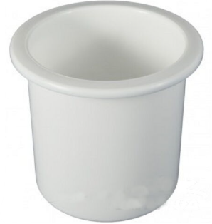 [50-79441] Drink Holder White SM Recessed