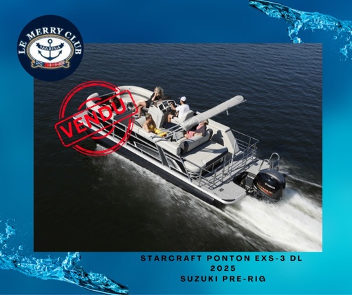 [PEXS-3 DL Champagne (STR02093A525) NPKG] Starcraft Ponton EXS-3 DL 2025 Suzuki 200ATX (540901)
