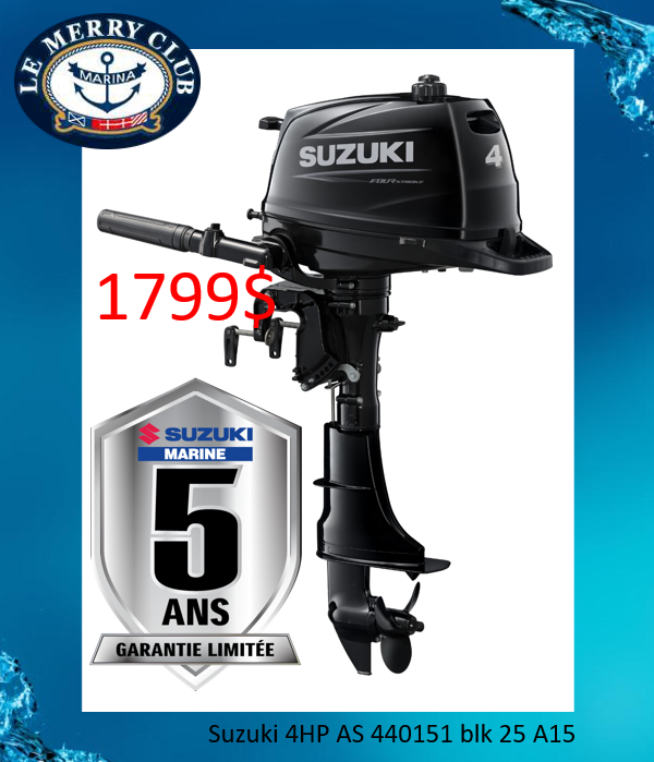 [SUZ4 (00403F-440151) A15'''] Suzuki 4HP AS 440151 blk 25 A15''